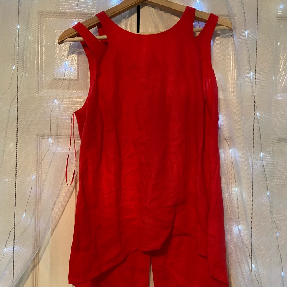 Red blouse